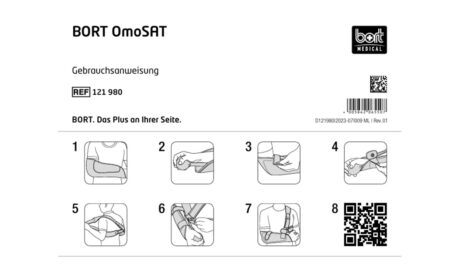 BORT OmoSAT Arm Immobilizer Shoulder Brace, Sling with Hand Rest Ball - Image 2