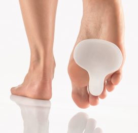 PediSoft® Silicone Forefoot Cushion Metatarsal Relief Pad with Toe Separator 1 Pair-0