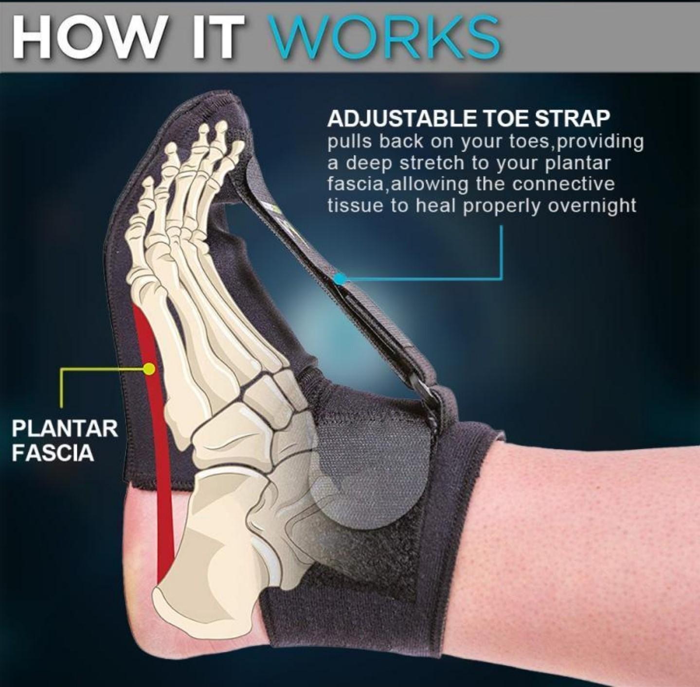 MARS WELLNESS Plantar Fasciitis Stretch Night Sock - for Pain