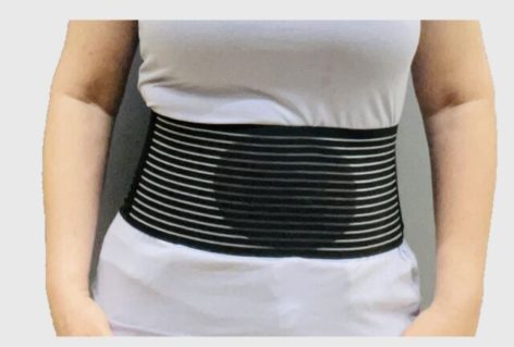 BSOS Umbilical Hernia, Abdominal Truss Belt with 1 Removable Silicone Pad, Unisex