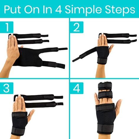 BSOS Trigger Finger Splint, 2 Finger Brace, Hand Brace, Arthritis, Dupuytren's Contracture - Image 2