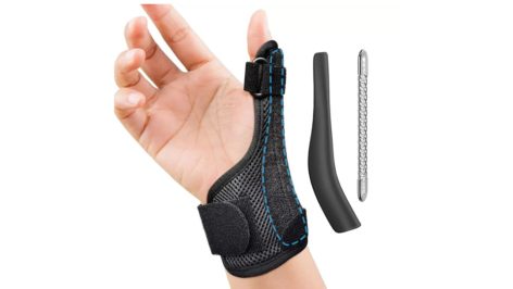 BSOS Universal Soft Thumb Wrist Brace Long COMBO Brace CMC MCP