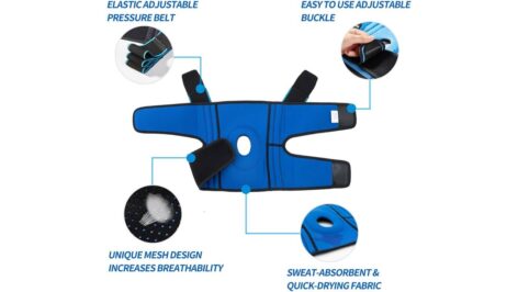 BSOS Knee Brace Wrap, Open Patella, 2 Supportive Stays, ACL, MCL - Image 4