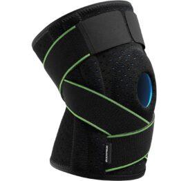 BSOS Knee Brace Wrap, Open Patella, 2 Supportive Stays, ACL, MCL
