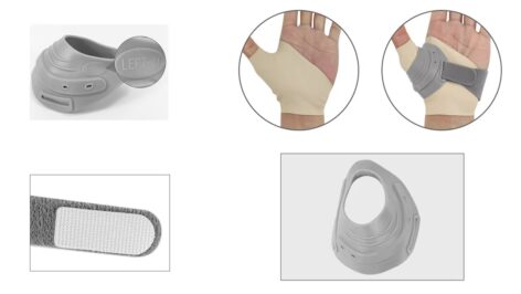BSOS CMC Thumb Brace + Undersleeve, CTS, Adjustable Stabilizer, Osteoarthritis, Texting - Image 2